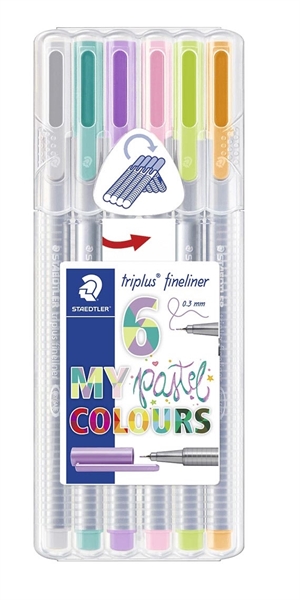 Staedtler Fineliner Triplus 0,3 mm Pastel izbor (6)